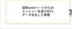 採用webページからのエントリーを受け付け、データ化をして管理